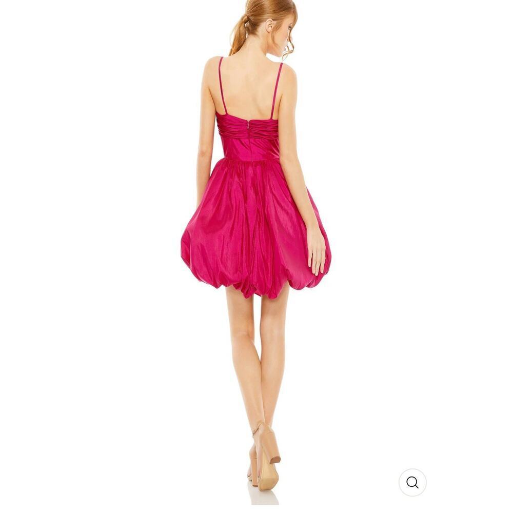 NWT Mac Duggal 27040 Sweetheart Bubble Bow Mini Dress Petal Pink Size 4 Formal - Picture 6 of 6